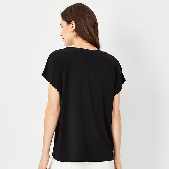 Ann Taylor Mixed Media Top - Picture 2 of 4